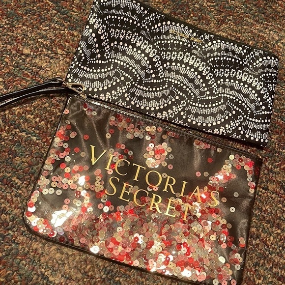 Victoria's Secret Handbags - Lot of two Victoria’s Secret wristlet and make up bag